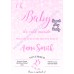 Winter Wonderland Baby Shower Invitation pink,(004) Winter Wonderland Baby Shower Invitation pink,(004)